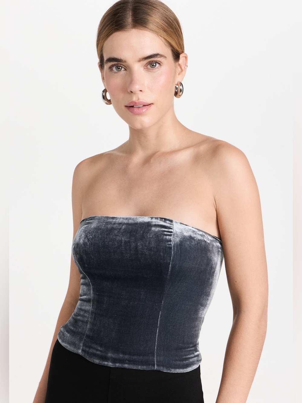 Reformation Giorgia Velvet Top in size 2